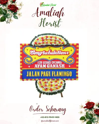 Bunga Papan Congratulation di Kaliabang Tengah